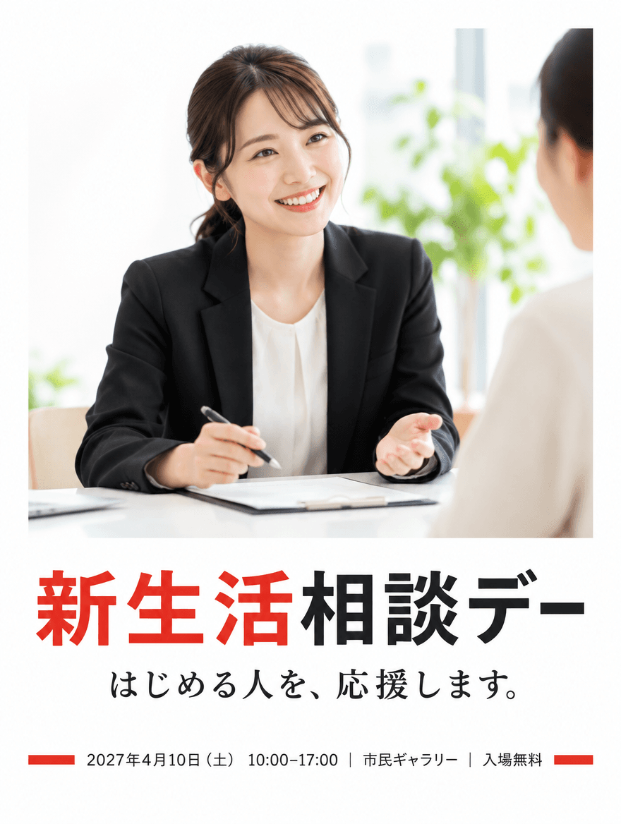 チラシ 30 — 新生活相談デー