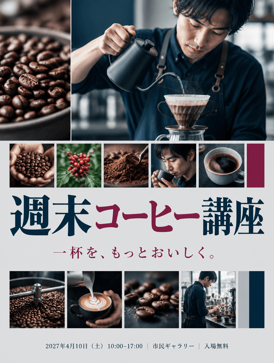 チラシ 28 — 週末コーヒー講座