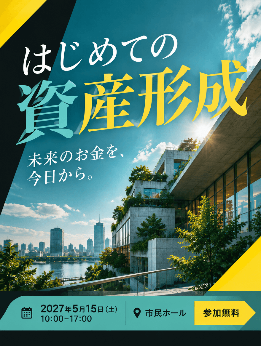 チラシ PRO 34 — はじめての資産形成