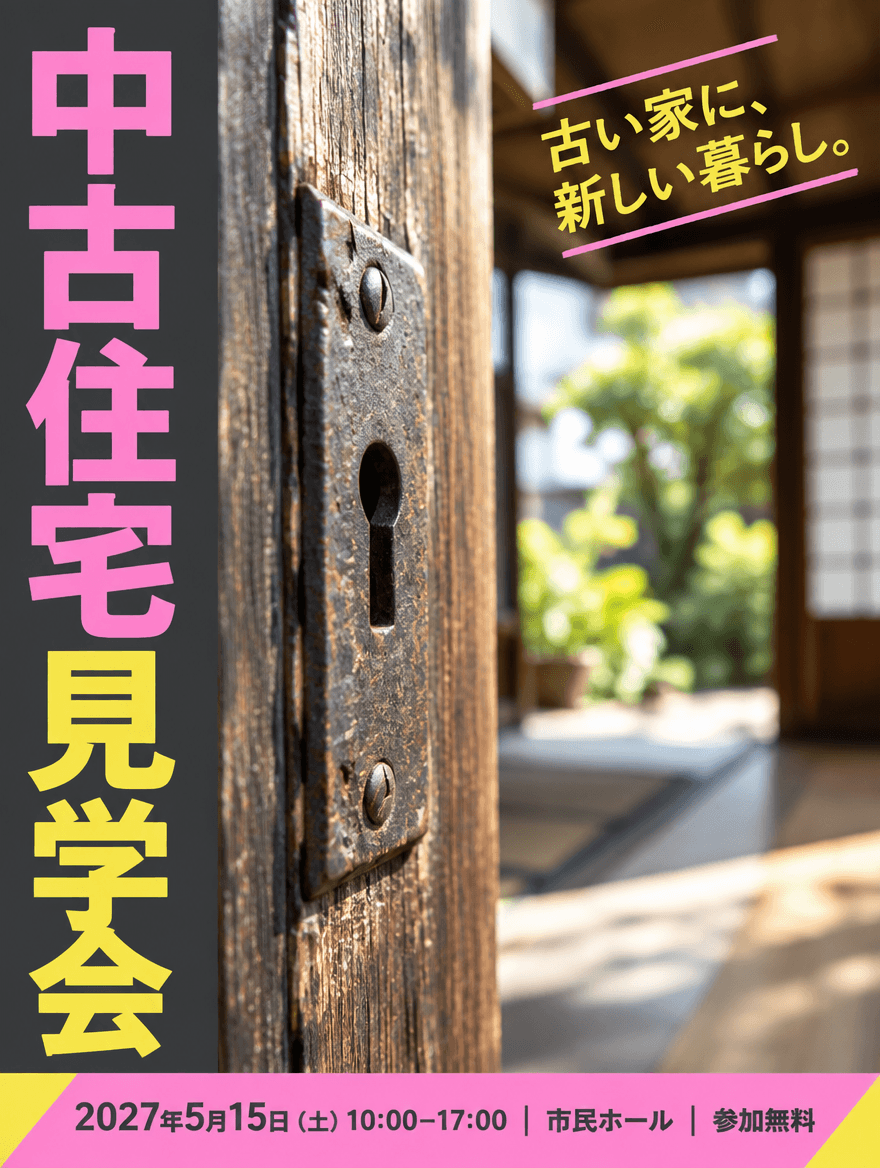 チラシ PRO 32 — 中古住宅見学会