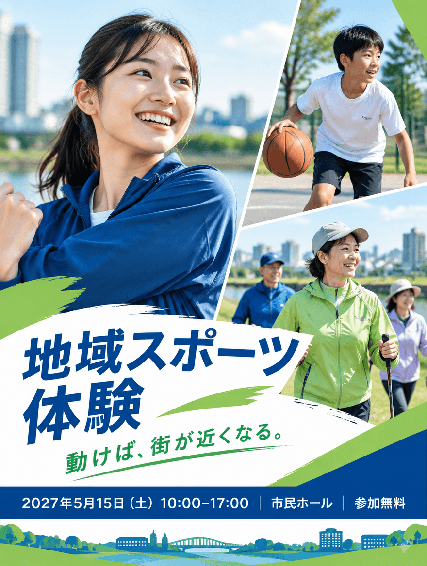 チラシ PRO 31 — 地域スポーツ体験