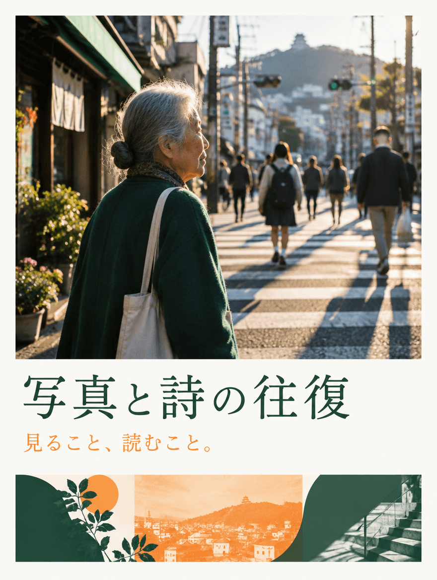 ポスター PRO 35 — 写真と詩の往復