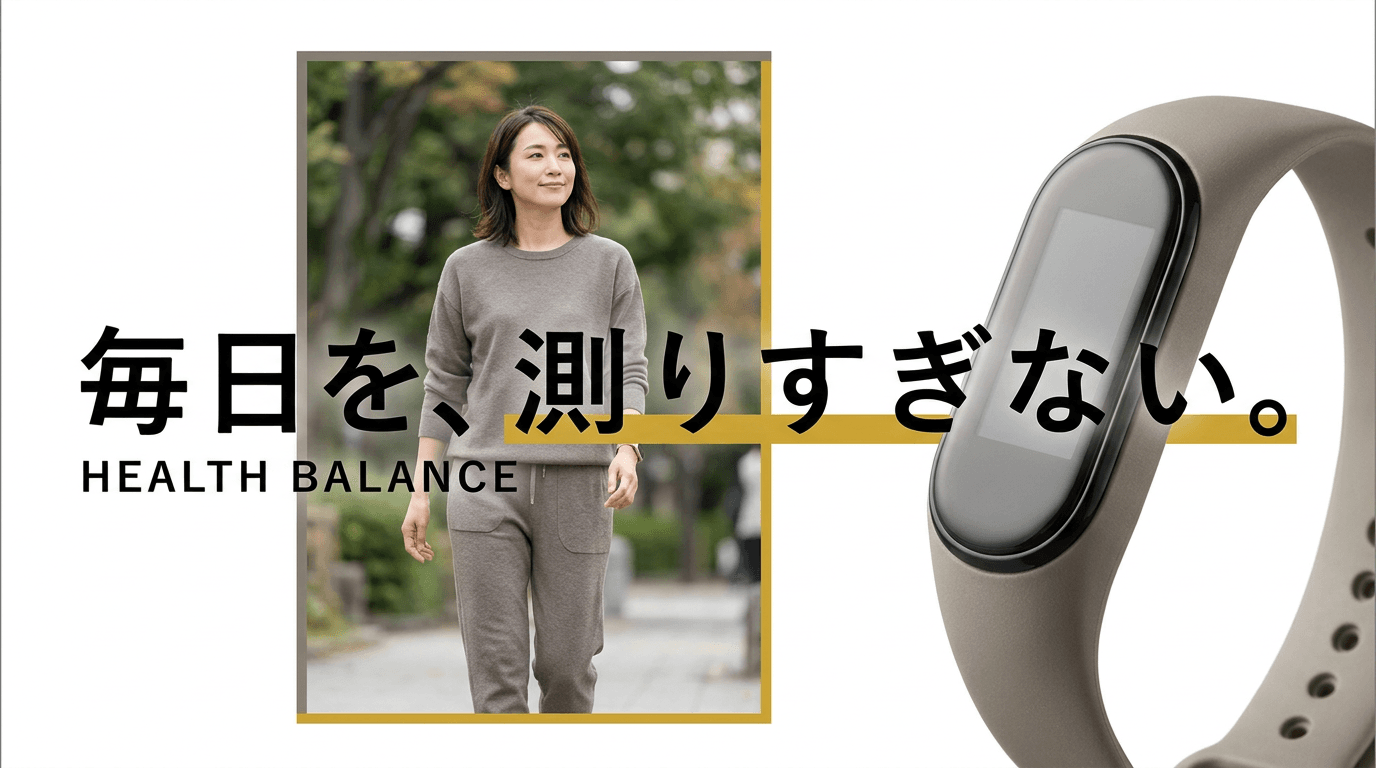毎日を、測りすぎない。
