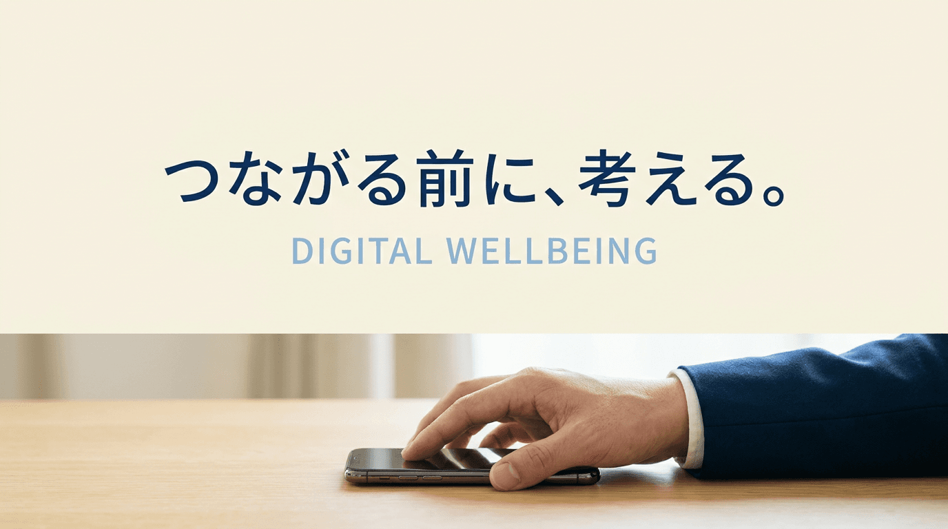 つながる前に、考える。